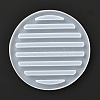 Flat Round Silicone Cup Mat Molds DIY-I065-06-2