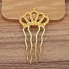 Alloy Hair Comb Findings PW-WGF8823-02-1