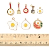 24Pcs 8 Styles Alloy Enamel Charms ENAM-FS0002-78-5