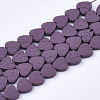 Spray Painted Non-magnetic Synthetic Hematite Beads Strands G-T124-34A-3