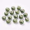 Glazed Porcelain Beads PORC-D001-8mm-11-1