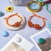 Adjustable Braided Nylon Cord Macrame Pouch Bracelet Making AJEW-SW00013-14-5