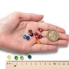 15 Colors Electroplate Glass Beads EGLA-JP0002-02B-8mm-7