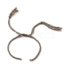 Braided Cotton Cord Bracelet Making MAK-L043-02G-01-1