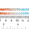 Gradient Color Baking Paint Glass Bead Strands DGLA-A039-T4mm-A016-5