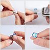 Adjustable 304 Stainless Steel Finger Rings Components STAS-PH0019-20P-4