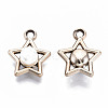 ABS Plastic Imitation Pearl Pendants OACR-R248-002LG-2