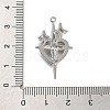 Silver Alloy Pendants PALLOY-U003-08G-S-3