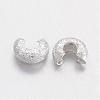 Brass Crimp Beads Covers KK-G015-S-2