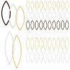 150pcs 5 style Brass Linking Rings KK-PH0005-53-1