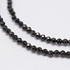 Natural Black Spinel Beads Strands G-E351-01A-2