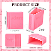 Plastic Book-shaped Bookmark Holder AJEW-WH0609-623A-2