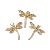 Brass Micro Pave Clear Cubic Zirconia Pendants KK-G439-29G-3
