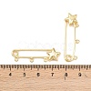 Star Brass Brooch Findings LS-KK-Z132-01G-02-3