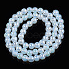 Electroplate Imitation Jade Glass Beads Strands GLAA-T032-J6mm-AB02-3