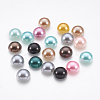 ABS Plastic Imitation Pearl Cabochons SACR-S738-10mm-M-1