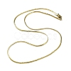 304 Stainless Steel Flat Snake Chain Necklaces for Women LS-NJEW-D058-03G-1
