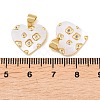Brass Micro Pave Cubic Zirconia Pendants KK-Z146-19G-3