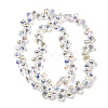 Electroplated Glass Beads EGLA-K062-01B-AB03-3