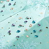 24pcs 4 Colors Faceted Teardrop K9 Glass Rhinestone Cabochons RGLA-CA0001-04-4