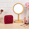 Rhombus Textured Velvet Jewelry Storage Zipper Pouches for Earrings Rings Bracelets Necklaces ABAG-WH0085-012B-5