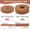2 Rolls 2 Styles 3 Yards Double Face Imitation Leather Cord LC-WR0001-01B-2