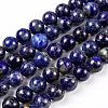 Natural Lapis Lazuli Round Beads Strands G-I181-09-10mm-2
