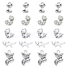 100Pcs 5 Style Tibetan Style Alloy Pendants PALLOY-SC0003-96-1