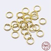 925 Sterling Silver Soldered Closed Jump Rings STER-F036-03G-0.8x6-3