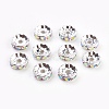 Brass Rhinestone Spacer Beads RB-A014-Z10mm-28S-1