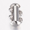 Non-Tarnish 304 Stainless Steel Slide Lock Clasps X-STAS-G071-51P-1