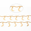 Handmade Brass Scalloped Bar Chains CHC-S012-098-4