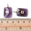 Natural Amethyst Pendants G-I391-03G-02-3
