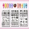 Stainless Steel DIY Nail Art Templates MRMJ-WH0092-102-3