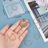 10Pcs Brass Ring Stud Earring Findings KK-BBC0007-72-3