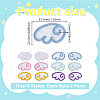 12Pcs Wing Polyester Embroidery Sew on Cloth Patches PATC-WH0008-188-2