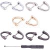 Alloy D-Ring Shackles Clasps PALLOY-PH0005-82-1