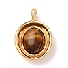 Natural Tiger Eye Pendants KK-A279-16G-1