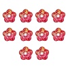 Transparent Electroplate Glass Beads EGLA-FS0001-38A-1
