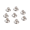 304 Stainless Steel Bead Cap Pendant Bails LS-X-STAS-G224-24P-10-1