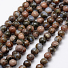 Natural Glaucophane Beads Strands G-K209-04A-6mm-2