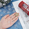 100Pcs Christmas Transparent Acrylic Connector Charms OACR-SC0001-58-3