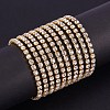 Brass Rhinestone Strass Chains CHC-T001-SS18-01C-2