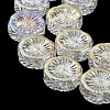 AB Color Plated Electroplate Glass Transparent Beads Strands EGLA-G037-10A-AB02-4