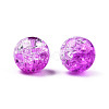 Transparent Crackle Acrylic Beads CACR-N002-05B-1