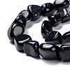 Synthetic Blue Goldstone Beads Strands G-G018-25-2