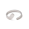 Non-Tarnish 304 Stainless Steel Open Cuff Rings RJEW-Q808-02A-P-2