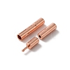 Brass Bayonet Clasps KK-WH0062-36A-RG-1