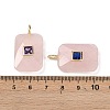 Natural Rose Quartz Pendants LS-G-I391-03G-11-3