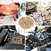 170Pcs 8 Style Brass Metric Threaded Inserts for Plastic Heat Set Insert DIY-CP0007-35-6